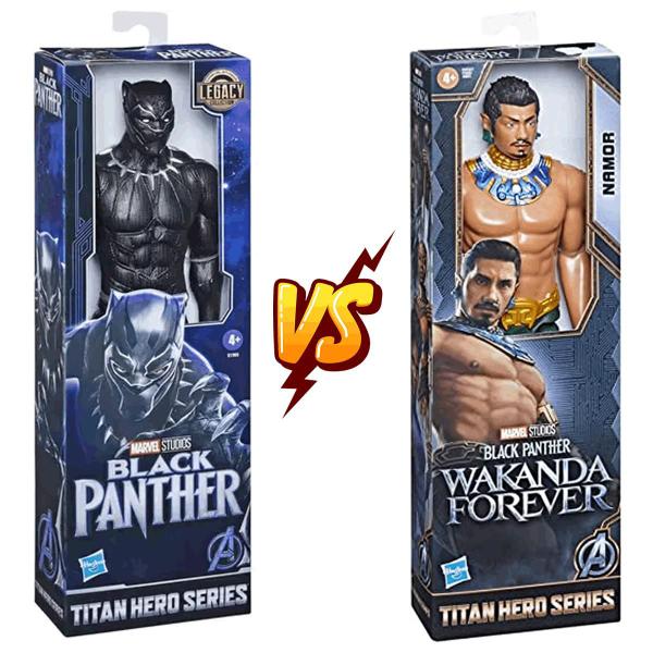 Imagem de Kit Bonecos Pantera Negra Wakanda Forever e Namor Hasbro