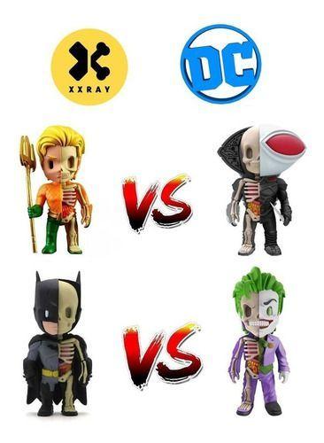 Imagem de Kit Bonecos Xxray Aquaman Vs Black Manta - Batman Vs Joker