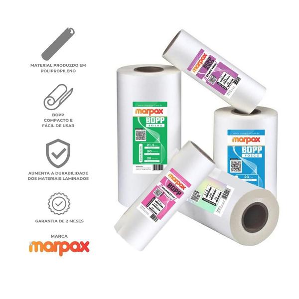 Imagem de Kit Bopp Brilho + Fosco A4 21,5cm x 250m Marpax 02un