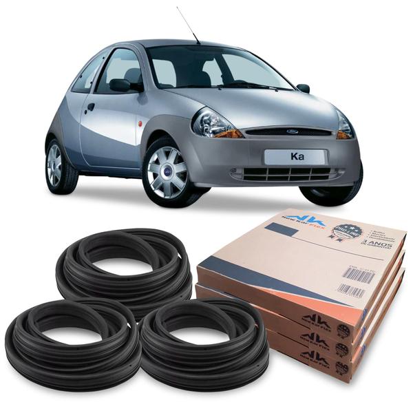 Imagem de Kit Borracha 2 Portas E Porta Malas Ford Ka 1995 Até 2008