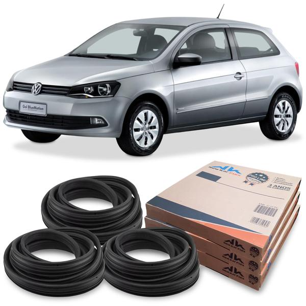 Imagem de Kit Borracha 2 Portas E Porta Malas VW Gol 2008 Em Diante