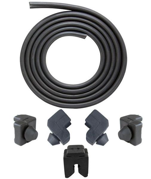 Imagem de Kit borracha porta dianteira caravan 75 a 92 2 portas + borracha capo + coxim e suporte do capo + borracha da mala