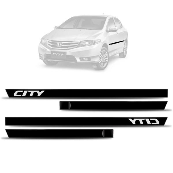 Imagem de Kit Borrachão Lateral Honda City ( Todos ) 4 Peças