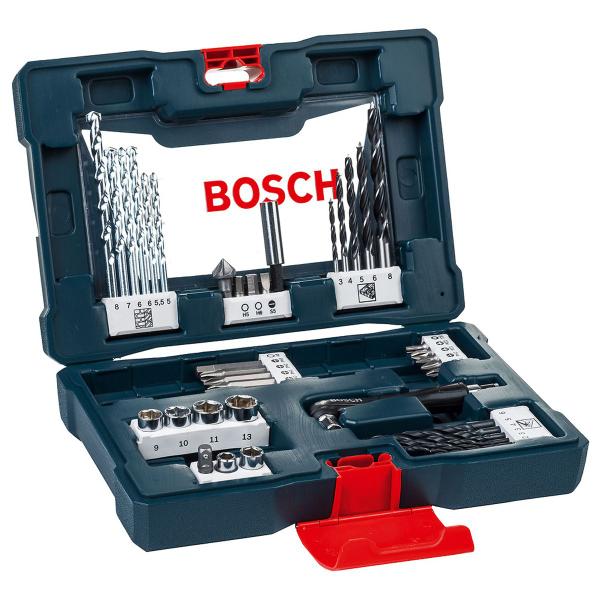 Imagem de Kit BOSCH Furadeira De Impacto GSB 450 RE STD 450W 127V + Kit de Pontas e Brocas V-Line 41 pçs