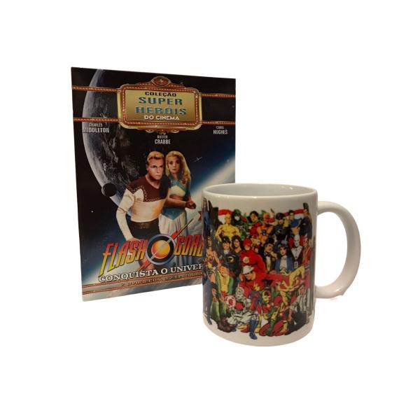 Kit box slim flash gordon conquista o universo coleção super heróis do cinema - ed. colecionador + caneca - Rhythm And Blues Imagem de Kit box slim flash gordon conquista o universo coleção super heróis do cinema - ed. colecionador + caneca