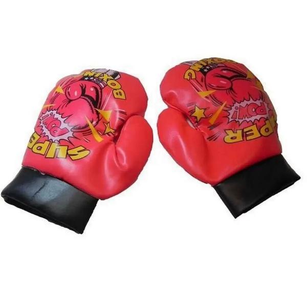 Imagem de Kit Boxe Infantil Boxing Match Com Mini Saco de Pancada + Par De Luvas