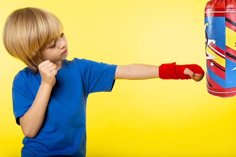 Imagem de Kit Boxe Infantil Saco De Pancada e Luvas Brinquedo Esporte