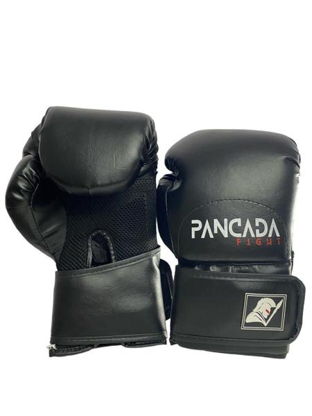 Imagem de Kit Boxe Muay Thai Luva+Bandagem+Bucal Pancada Fight 12Oz