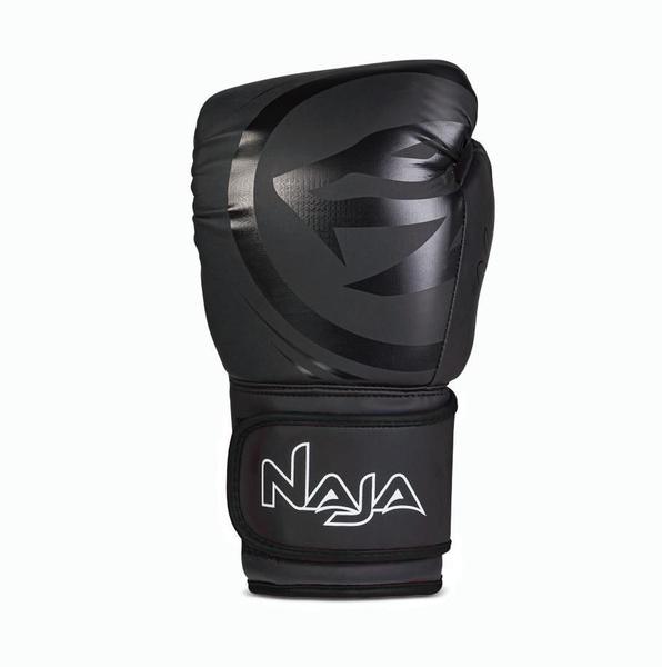 Imagem de Kit Boxe Muay Thai Naja Black Line + Luva + Bandagem + Bucal