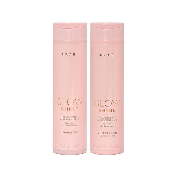 Imagem de Kit Braé Glow Shine - Shampoo 250ml e Condicionador 250ml