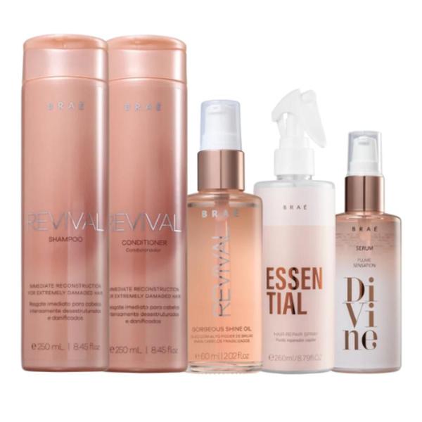 Kit Braé Revival Divine Plume Essential Repair (5 Produtos) Kit Braé Revival Divine Plume Essential Repair (5 Produtos)