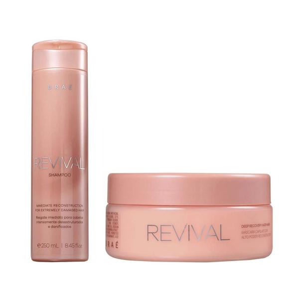 Imagem de Kit Braé Revival - Shampoo 250 ml e Máscara De Reconstrução 200 g