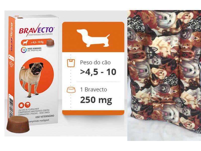 Imagem de kit Bravecto De 4,5 A 10 Kg + Colchonete