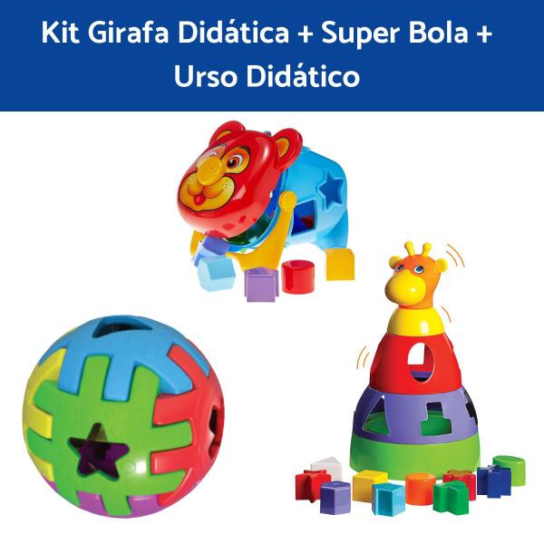 Imagem de Kit Brinquedo Bebe Educativo Didatico Encaixar Menino Menina 1 ano Menino Menina Presente Infantil M