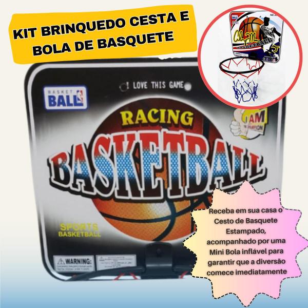 Imagem de Kit Brinquedo Cesta E Bola De Basquete