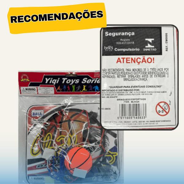 Imagem de Kit Brinquedo Cesta E Bola De Basquete