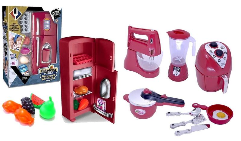 Imagem de Kit Brinquedo Cozinha Infantil Completa Menino Master Chef