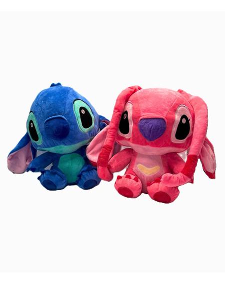 Imagem de Kit Brinquedo de Pelúcia Stitch Angel Filme Disney Fofo 30cm