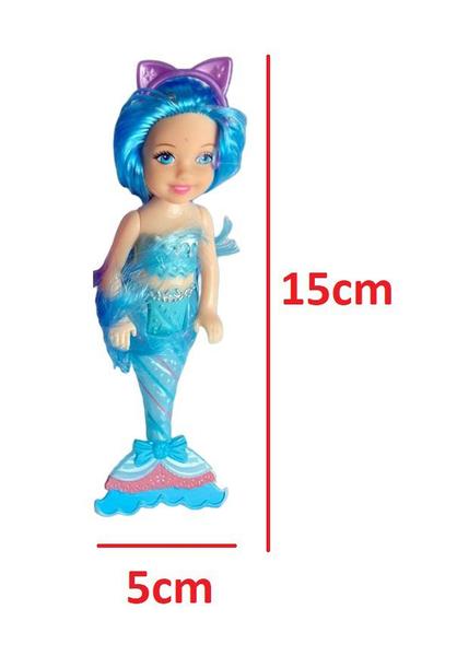 Imagem de Kit Brinquedo Infantil c/ 4 Bonecas Sereias Sortida Meninas