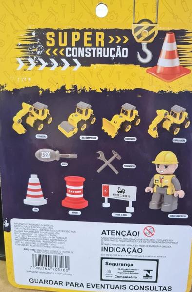 Imagem de Kit Brinquedo Super Construção Boneco+ Carrinho + Ferramenta