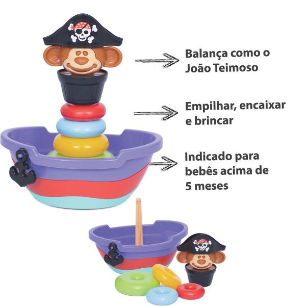 Imagem de Kit Brinquedos Bebes + 6 Meses Didático E Educativo Empilhar