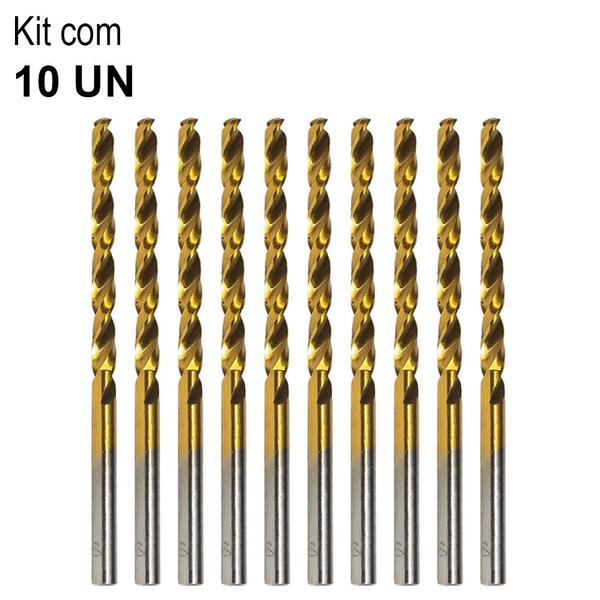 Imagem de Kit Broca de Aço Rápido 7,5 mm 10 Unidades D-64381 - MAKITA