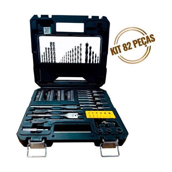 Imagem de Kit Brocas e Bits Multilaser 82 Pcs - HO211