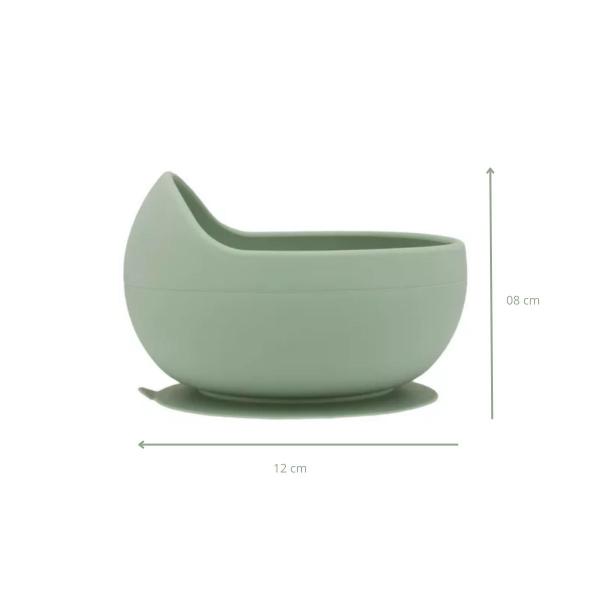 Imagem de Kit Buba - Bowl com Ventosas e Talheres em Silicone Verde