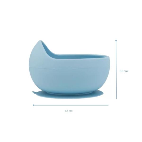 Imagem de Kit Buba - Pratinho, Bowl e Talheres em Silicone Azul