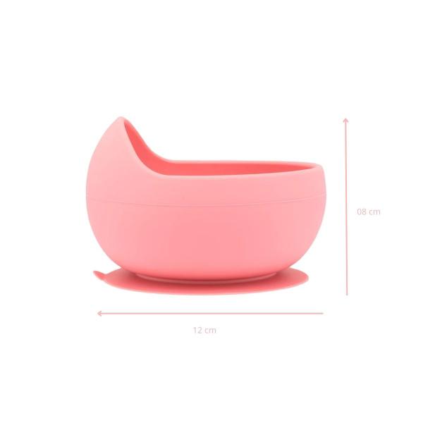 Imagem de Kit Buba - Pratinho, Bowl e Talheres em Silicone Rosa