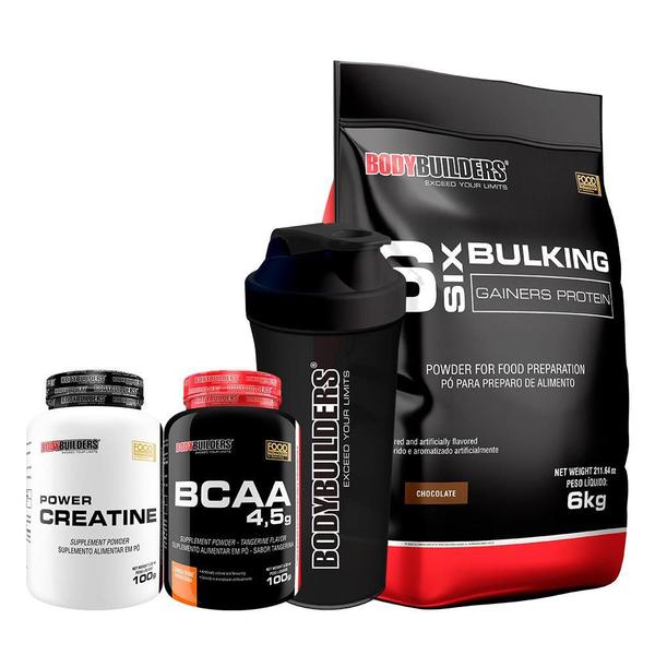 Imagem de Kit Bulking Protein 6Kg+ Creatina 100G+ Bcaa 100G