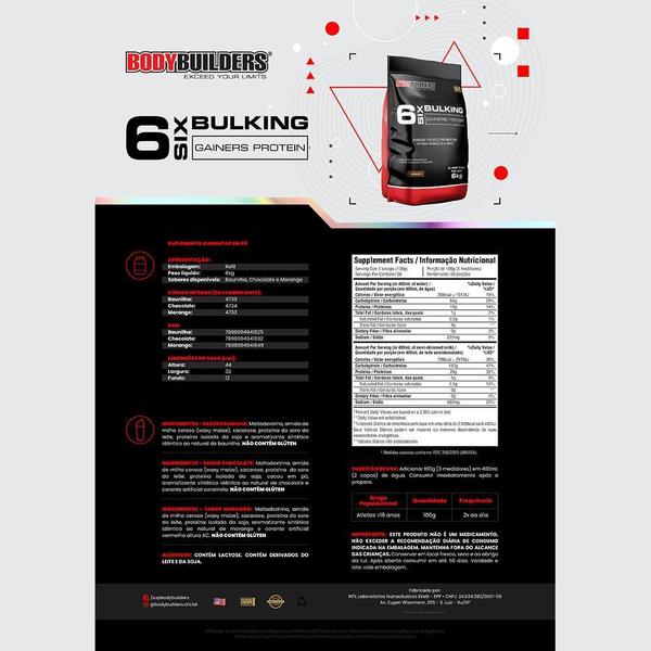 Imagem de Kit Bulking Protein 6Kg+ Creatina 100G+ Bcaa 100G