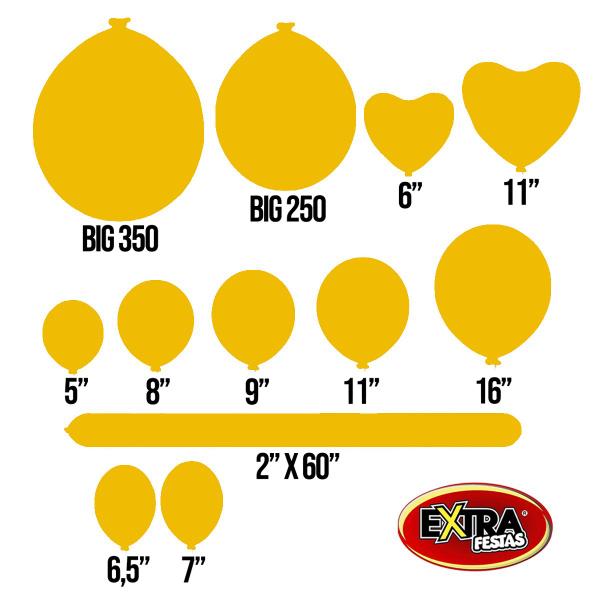 Imagem de Kit Buquê Balões Dourado - 10 Unidades