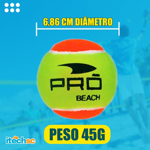 Imagem de Kit c/ 03 bolas bolinha beach tennis nova profissional tênis