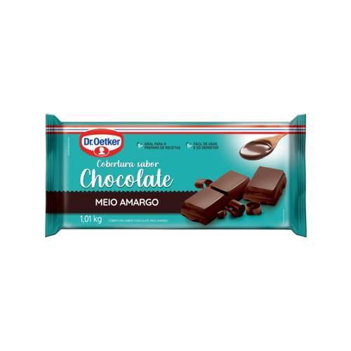 Kit c/ 03un Cobertura Barra Chocolate meio amargo 1,01kg (2855) - Dr. Oetker Imagem de Kit c/ 03un Cobertura Barra Chocolate meio amargo 1,01kg (2855) - Dr. Oetker