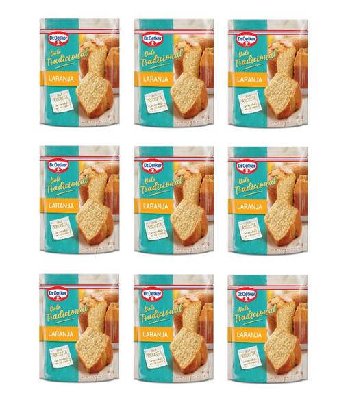 Kit c/ 09un Bolo Tradicional de Laranja 400g - Dr. Oetker Imagem de Kit c/ 09un Bolo Tradicional de Laranja 400g - Dr. Oetker