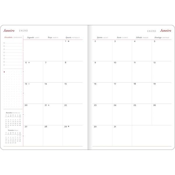 Imagem de Kit C/10 Agendas Planner 2025 Grampeado Cambridge - Tilibra