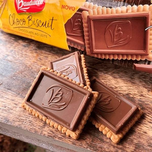 Kit C/10 Biscoito Bauducco Choco Biscuit Ao Leite 80g Kit C/10 Biscoito Bauducco Choco Biscuit Ao Leite 80g