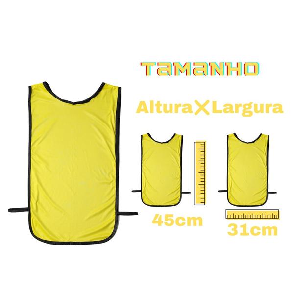 Imagem de Kit C/10 Coletes Infantil de Futebol Treino Jogo 1 Fit