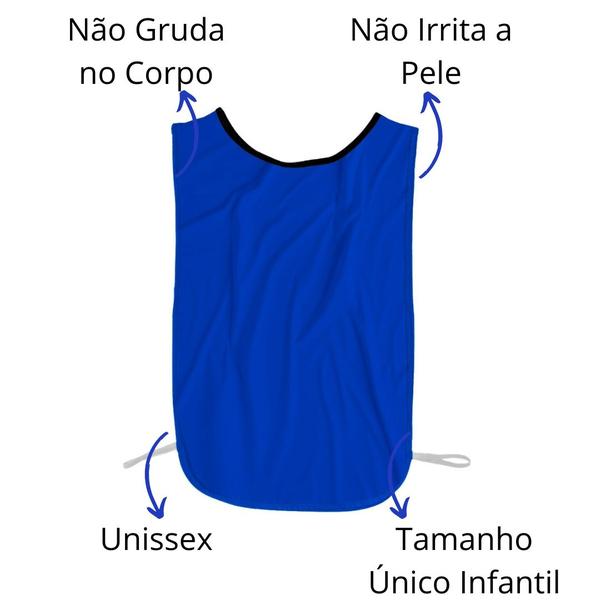 Imagem de Kit C/10 Coletes Infantil de Futebol Treino Jogo Simples 1 Fit