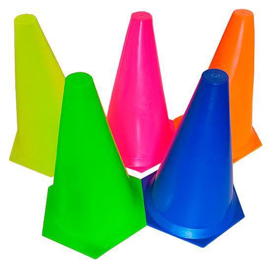 Imagem de Kit C/ 10 Cones de Plástico Rígido 23cm Prouno