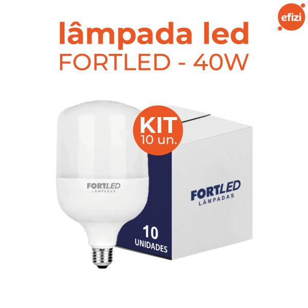 Imagem de Kit c/ 10 lampadas led bulbo 40w - fortled