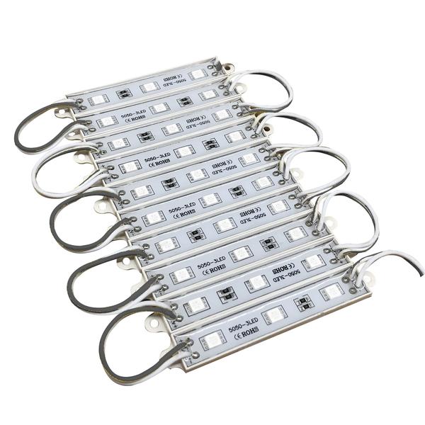 Imagem de Kit C/ 10 Módulos 5730 Smd 3 Led Ip65 Prova D'agua 12volts