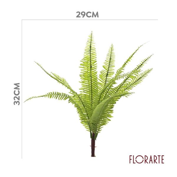 Kit c/ 10 Ramos Samambaia Planta Artificial Permanente Flor Arte 33cm Imagem de Kit c/ 10 Ramos Samambaia Planta Artificial Permanente Flor Arte 33cm