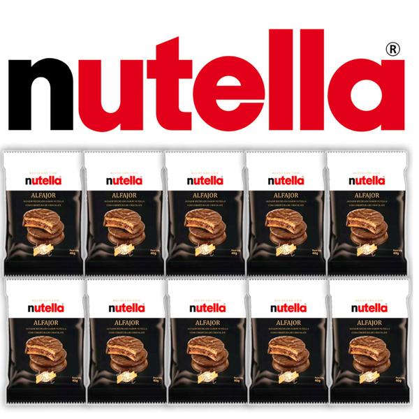 Imagem de Kit c/10 Recheado Com Nutella  Alfajor