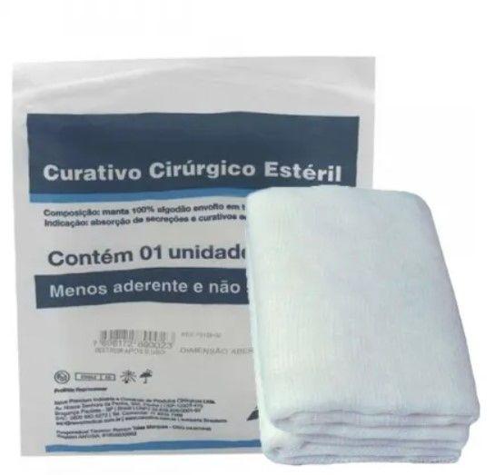 Imagem de Kit C/10 Unidades Curativo Algodonado Estéril 15cm x 30cm tipo Zobec - Neve