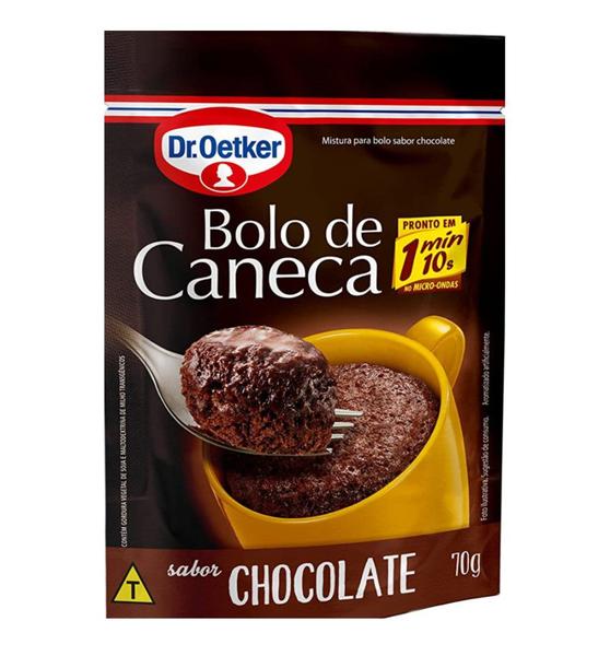 Kit c/ 100 Bolo de Caneca Chocolate 70g cada - Dr Oetker - Dr. Oetker Imagem de Kit c/ 100 Bolo de Caneca Chocolate 70g cada - Dr Oetker