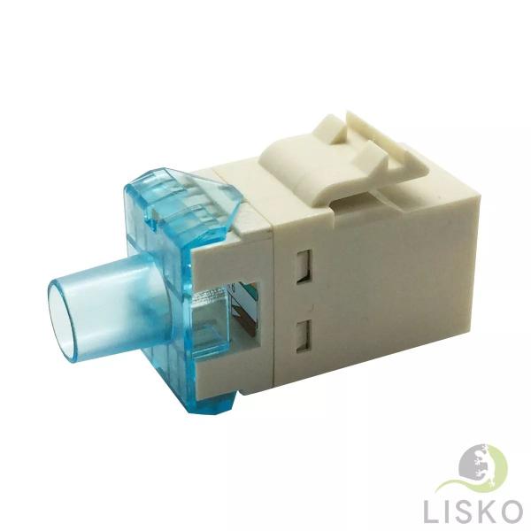 Imagem de Kit C/ 100 Conector Fêmea Rj45 Keystone Cat6