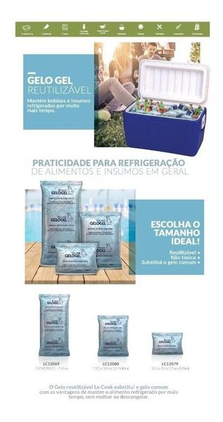 Imagem de Kit C/ 100 Unidades Gelo Gel Artificial Reutilizável Flexível - 120 mL