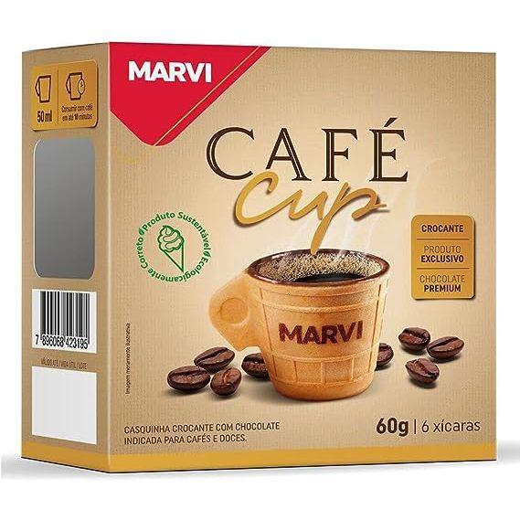 Imagem de Kit c/12 cafe cup marvi display 60g marvi xicara